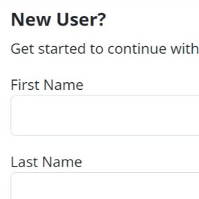 Register as a new user.