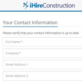 Enter your contact and billing information.
