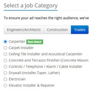 Select the appropriate category.