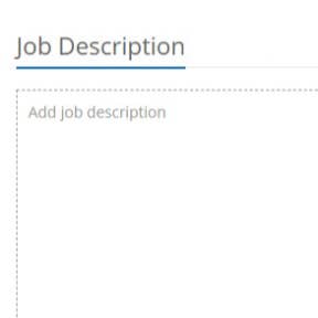 Enter the details of your position.