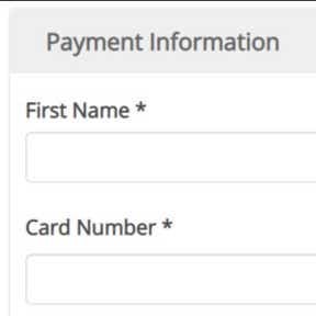 Add your billing information.