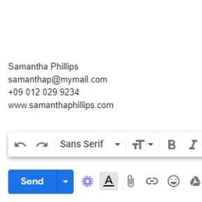 Include your name and contact details.