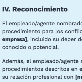 Incluye una sección de reconocimiento.