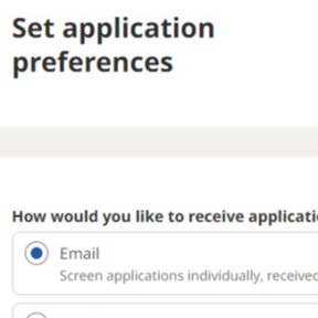 Configure your application settings.