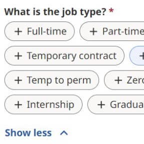 Specify the nature of the employment.
