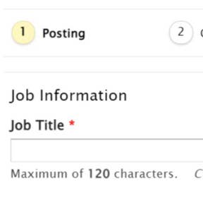 Create your job ad.