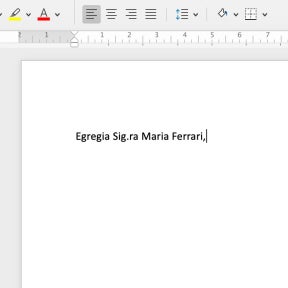 Indirizza la lettera.