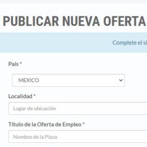 Ingresa toda la información.