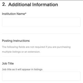 Create your job post.