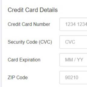 Enter your billing information.