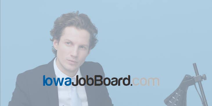 IowaJobBoard.com logo.
