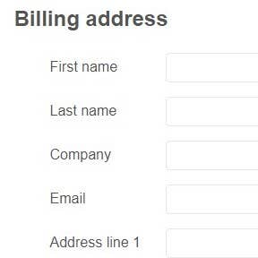 Add your billing details.