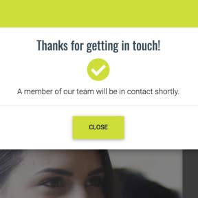 Wait for a team member to contact you.