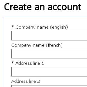 Create an account.