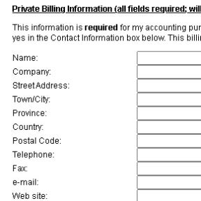 Fill in your billing information.