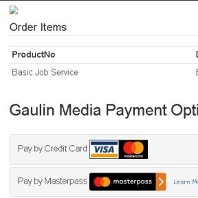 Pay via credit card for your job post.