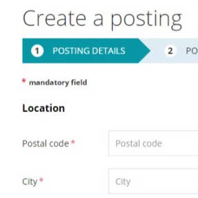 Complete the online form.