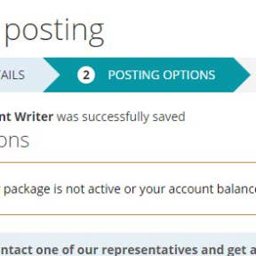 Choose your posting option.