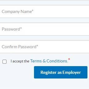 Register as an employer.