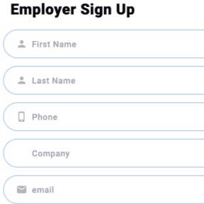 Create an employer account.