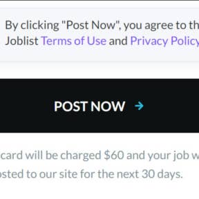 Purchase and post your job ad.