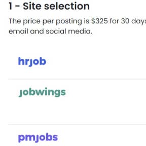 Select a niche site.