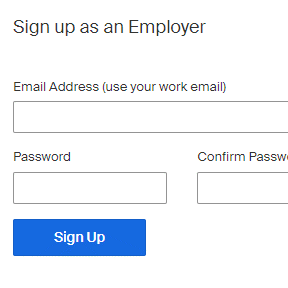 Register as an employer.