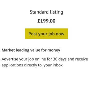 Select a job posting plan.