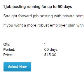 Review your package selection.