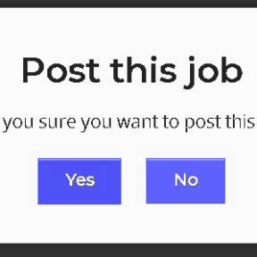 Select "Yes" to post your job.