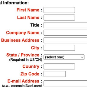 Fill in all your details.