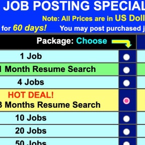 Select your job posting.
