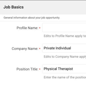 Create your job post.