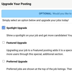 Select additional upgrades.