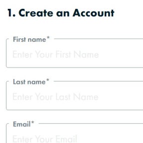 Create an account.