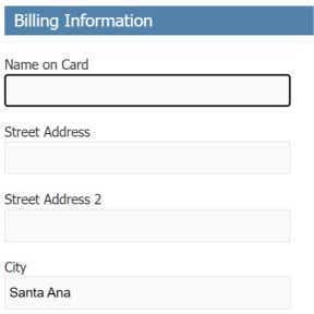 Add your payment information.