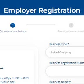 Create an employer account.