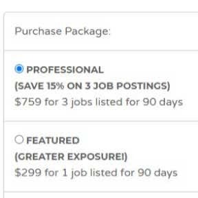 Choose a posting plan.