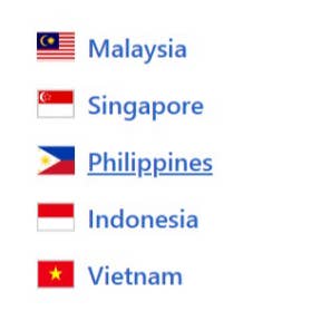 Click on your country.