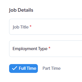 Create your job post.