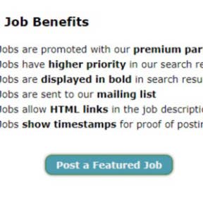 Click on "Post a Featured Job."