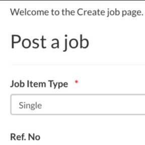 Create your job post.