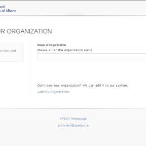 Join or add an organization or business.