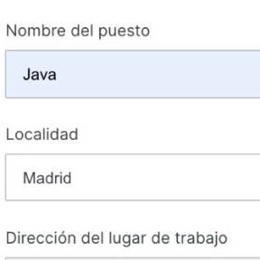Ingresa toda la información sobre el puesto.