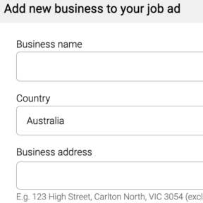 Add information about your business.