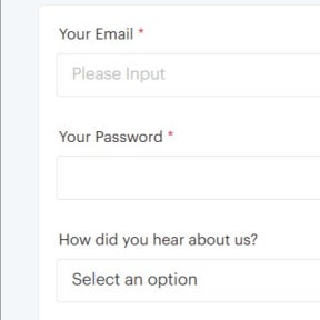 Enter your account information.