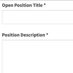 Create and submit your job posting.