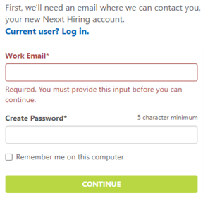 Create an account.