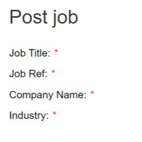 Create your job post.