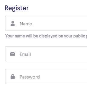 Create an account.